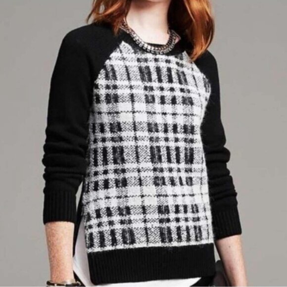 BANANA REPUBLIC Plaid Sweater - Picture 1 of 7